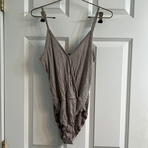 LA Hearts Gray bodysuit